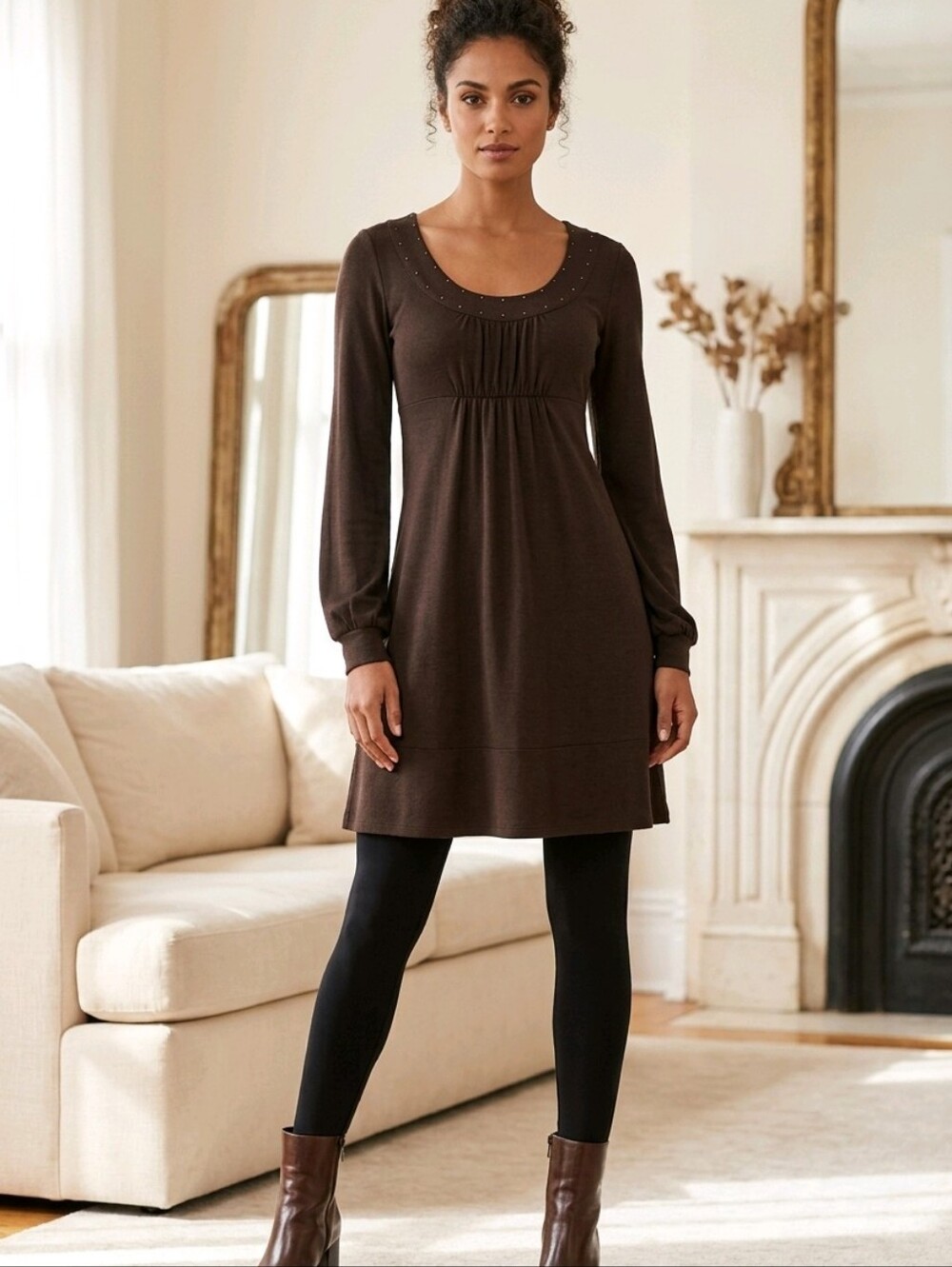 Michael Kors Black Tunic Dress. Size S